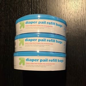 Diaper Pale Refill Bags set of 3